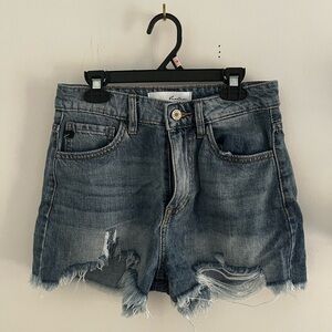 KanCan Ripped Denim Jean Shorts